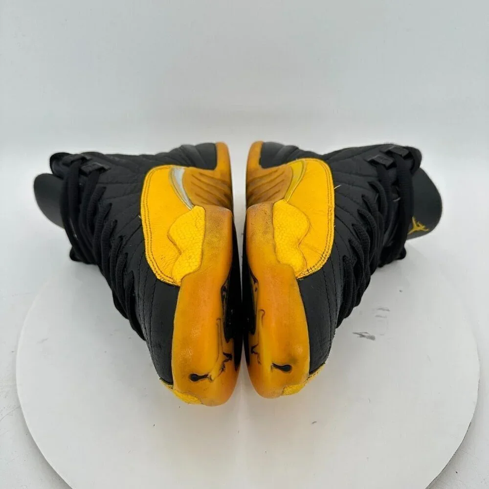 Nike Air Jordan 12 Youth Size 6Y Women 7.5 153265-070 University Gold Black Shoe